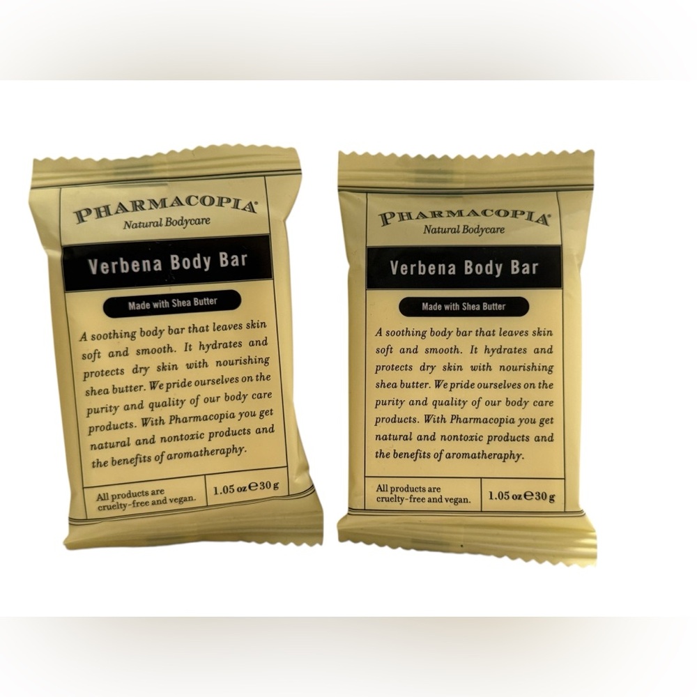 Verbena Body Bar Soap Lot of Two 1.05 oz Travel Size